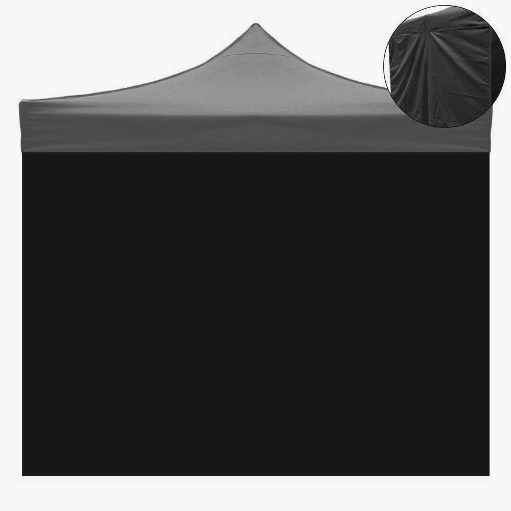 DIVINA GARDEN Telo Laterale 3x2mt Nero Impermeabile di Ricambio per Gazebo richiudibile