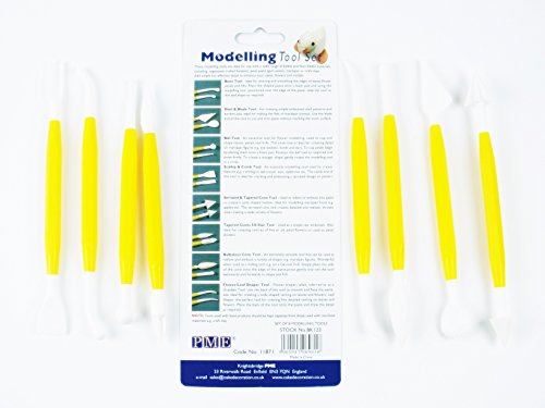BK123 Set Utensili per Cake Design, Giallo