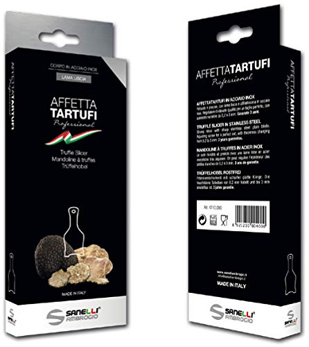 Sanelli Ambrogio Acciaio Ambrogio Sanelli-Affettatartufi Regolatore di qualità per Un Taglio preciso. Lama Liscia, Inox, Inossidabile, 23.0x9.0x2.5 cm