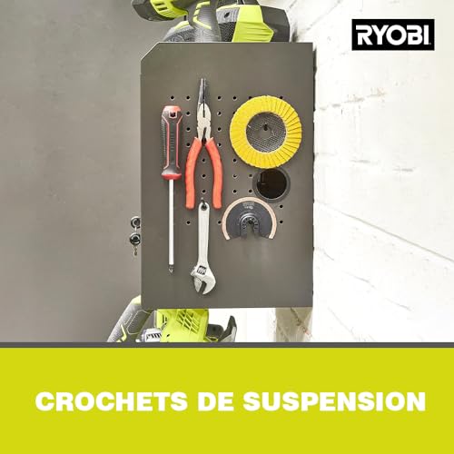 RYOBI RHWS-01 - Élément mural avec porte, jaune, gris, petit