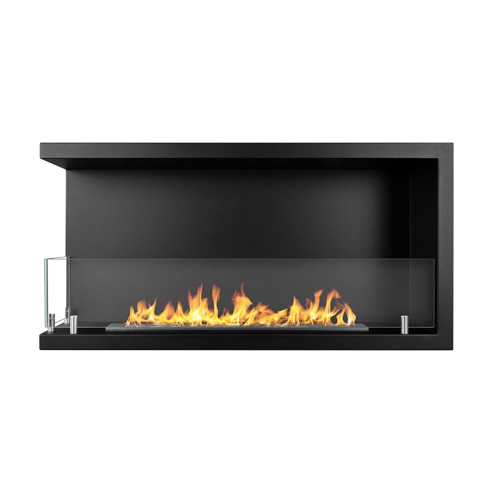 Divina Fire Camino a bioetanolo da Incasso ad Angolo biocamino angolare 90x45 SUTRI 90 SX