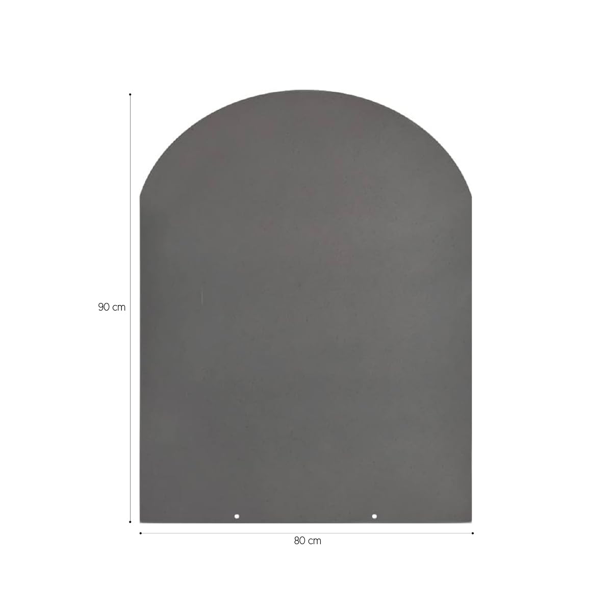 Divina Fire Pedana salvapavimento per stufe a Legna e Pellet in Acciaio 90x80