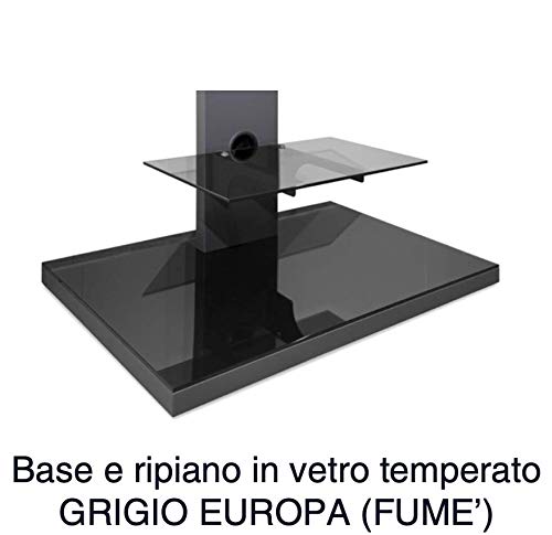 MUNARI SY 070 - ARMOIRE AVEC COLONNE TV jusqu'à 50'' en fini ANTHRACITE