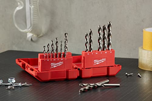 Milwaukee 4932352374 Thunder Web HSS-G Set Set di punte per metallo, confezione con 19 pezzi