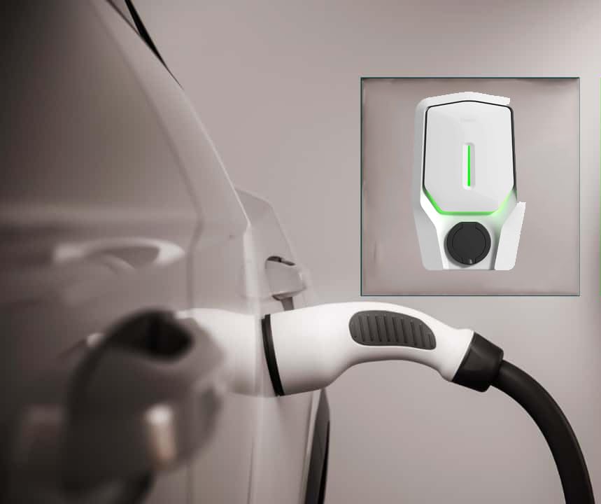 Generic 97110 WALLBOX ADVANCED, PRISE TYPE 2 Monophasé 7,2 KW | Borne de recharge murale E-3LECTRIC pour véhicules électriques SANS CÂBLE