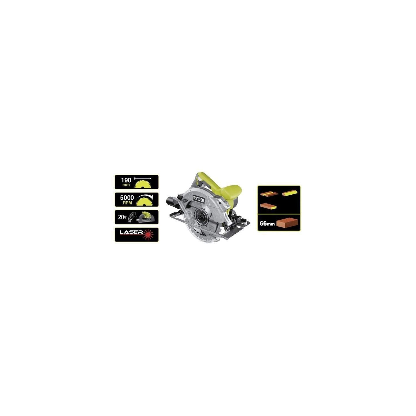 Ryobi rcs1600-k Sega Circolare elettrica a filo 1600 W