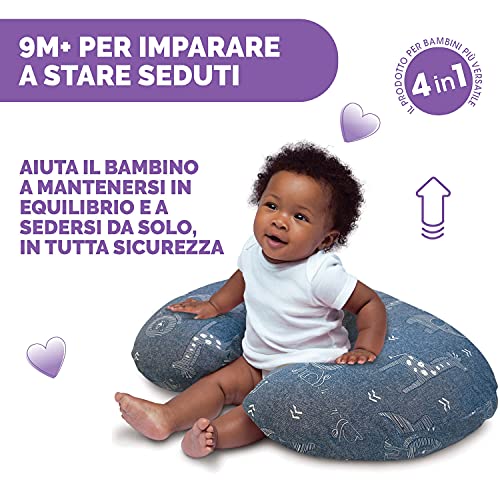 Chicco Boppy Supporto Allattamento anche conosciuto come cuscino per Neonati 0+ Mesi, Forma Ergonomica con Mamma e Bambino, Neonato al Seno col Biberon