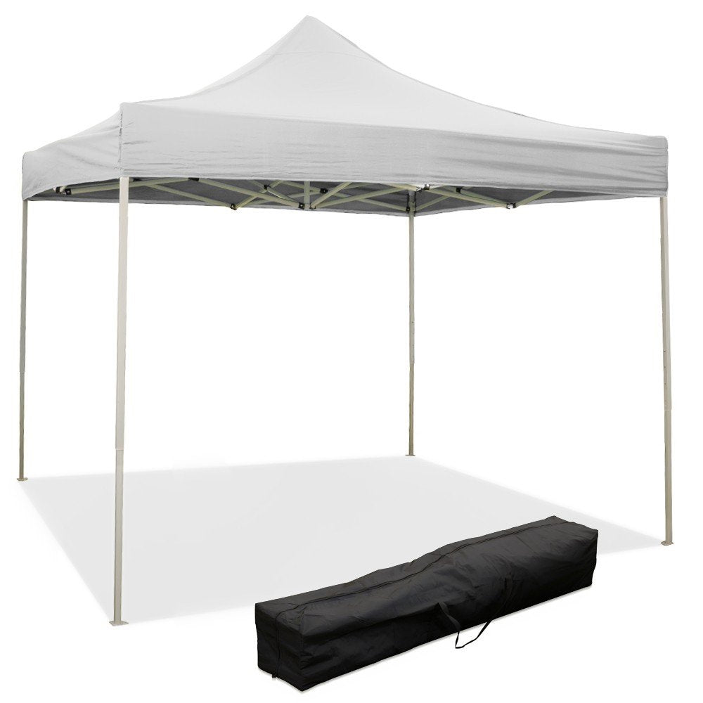 Divina Garden Gazebo richiudibile Pieghevole 2 X 2 Bianco ricoperto in PVC Impermeabile