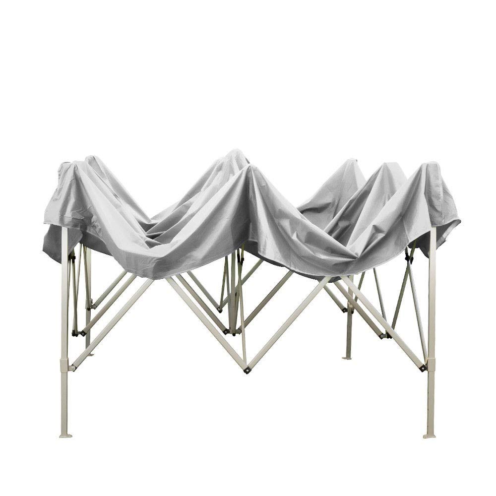 EverGreen Gazebo richiudibile 2.9x4.3 m Pieghevole Telo Bianco PVC 100% Impermeabile 9011
