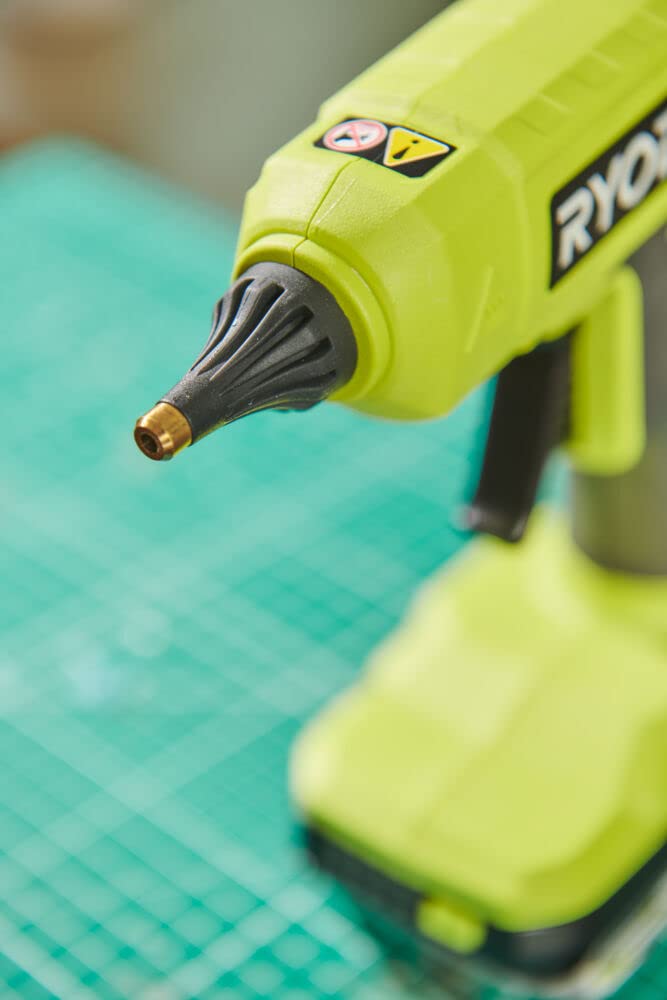 Ryobi - Pistola per colla Ø 11 mm 18 V ONE+ - Viene fornito con 3 bastoncini di colla (senza batteria e caricabatterie) - RGLU18-0