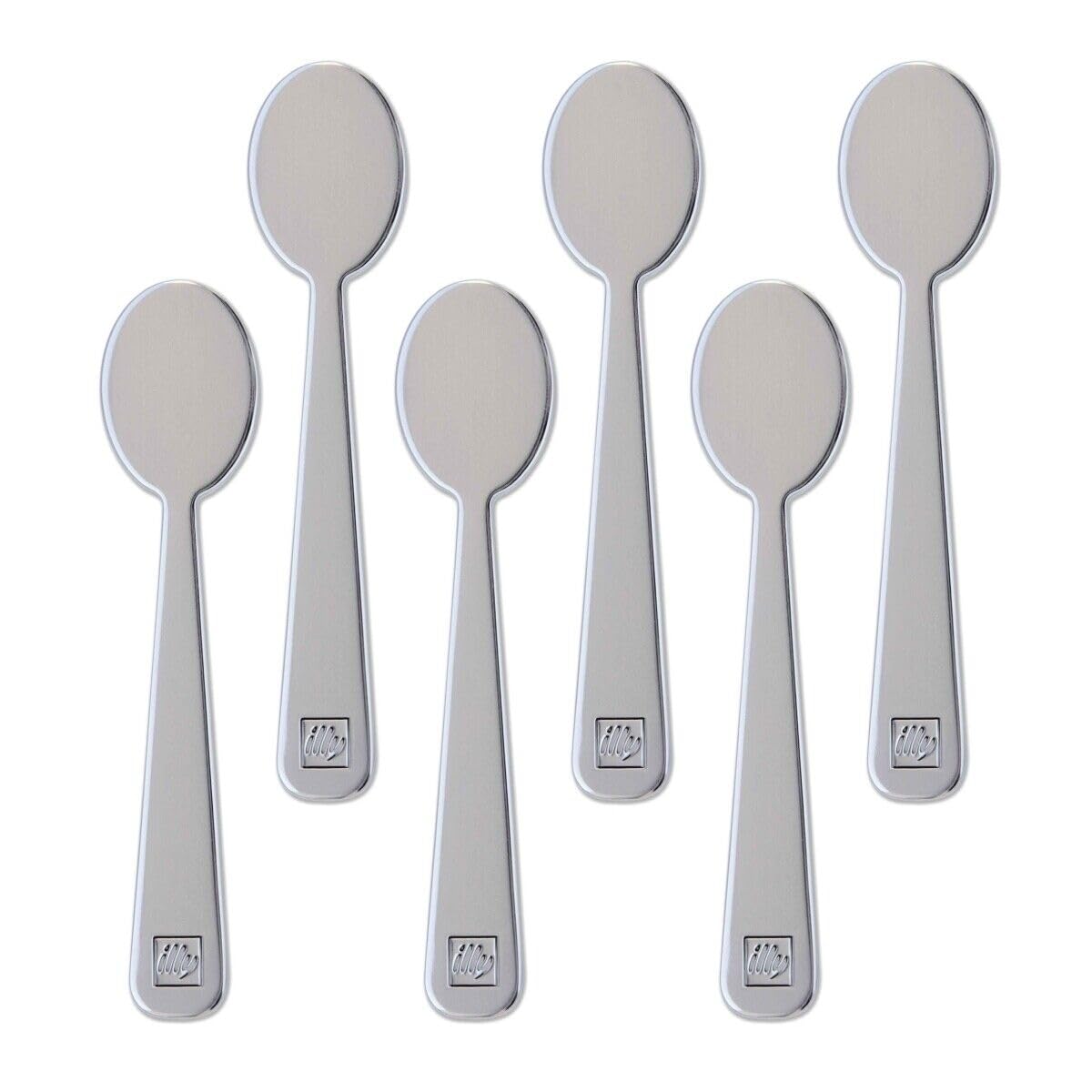 ILLY 6 OMBRA Spoons by Paola Navone | Stainless Steel Coffee Spoon