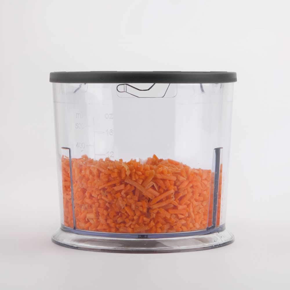 BLACK+DECKER - BXCH260E Mini Tritatutto 260W. Ciotola da 500 ml. con Coperchio. 2 modalità di utilizzo: mescolare e tagliare.