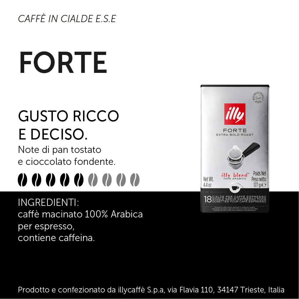 ESE Single-dose STRONG roasted coffee pods - 12 packs of 18 pods, Total 216 pods