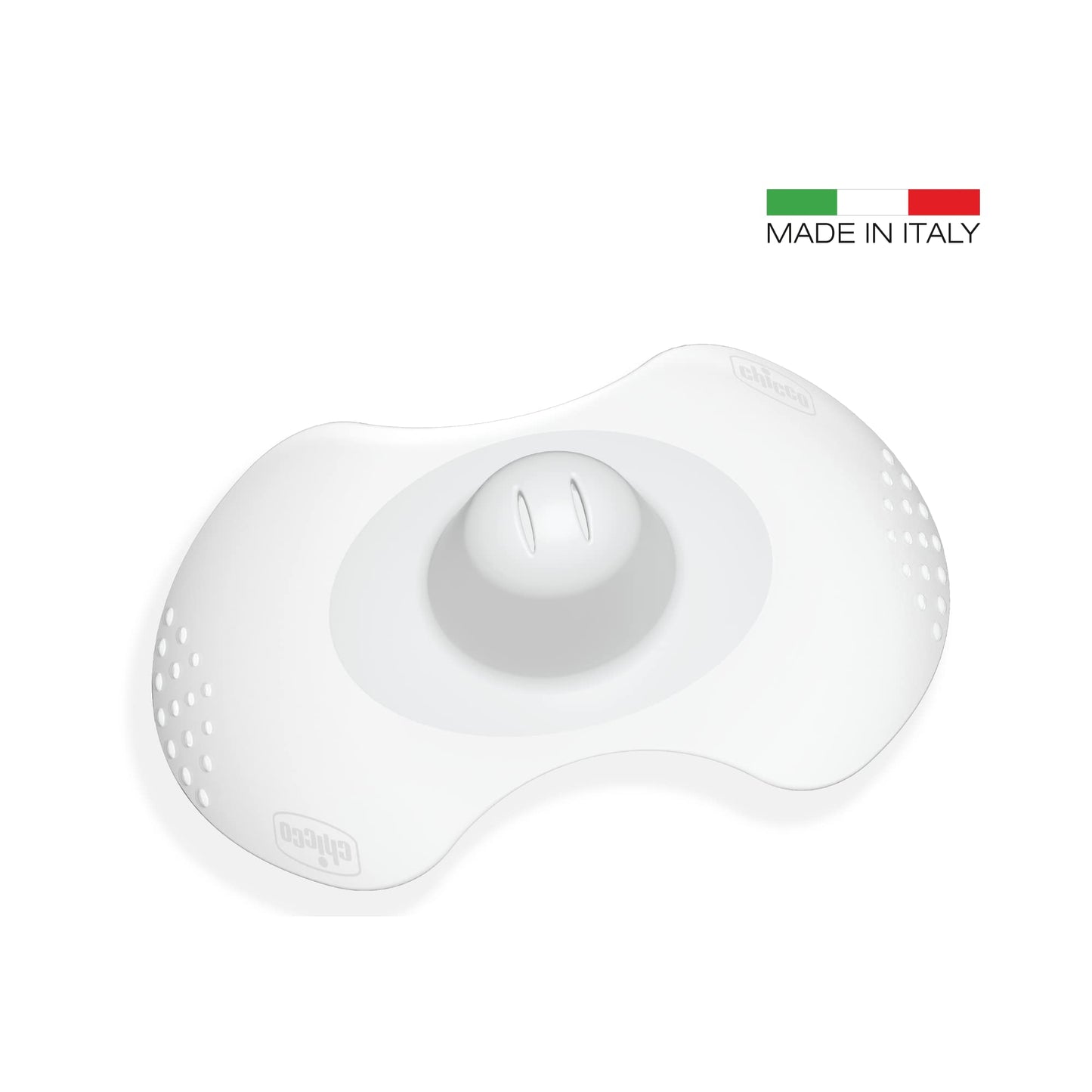 Chicco Paracapezzoli in Silicone, Copricapezzoli Allattamento, Proteggono il Capezzolo, Tettarella Anatomica, Contatto Naturale Pelle a Pelle, Alette Sagomate in Morbido Silicone, Taglia S/M, Bianco