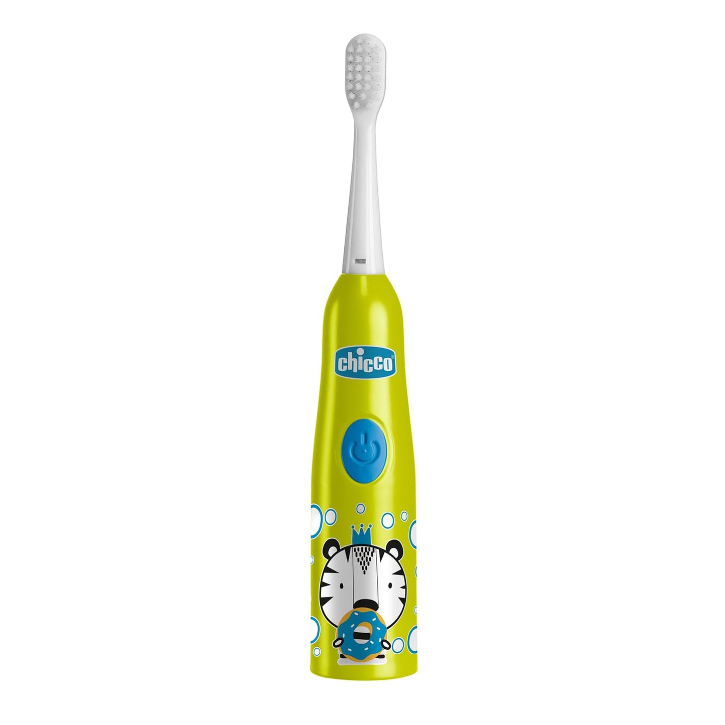 Chicco Battery-Powered Electric Toothbrush for Children, with Soft Bristles, Suitable for Children aged 3 and Up, Soft Vibrating Head, Gentle Action on Enamel and Sensitive Gums, 3 Years+