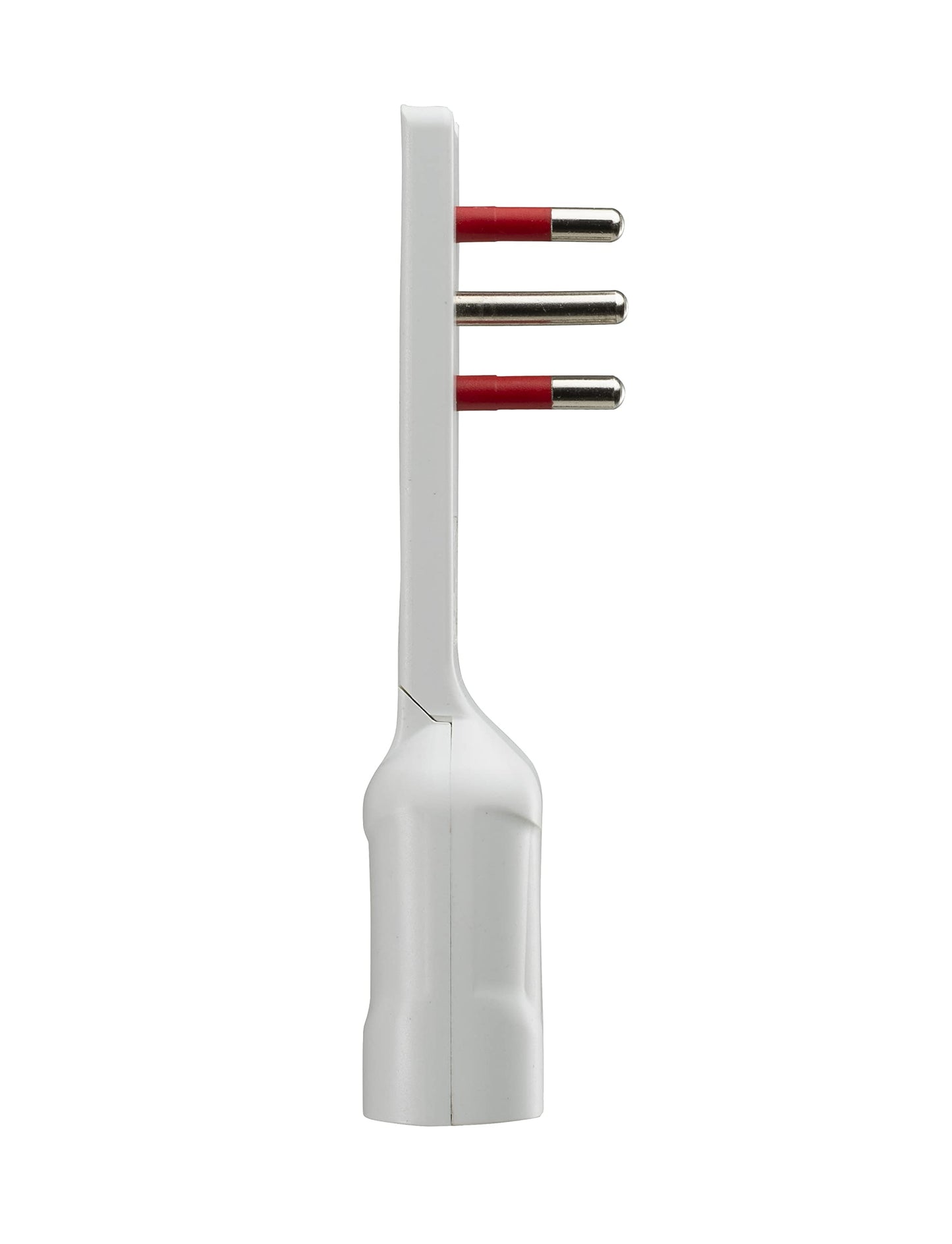 ROSI ADATTATORE ULTRAPIATTO SPINA 16A 2P+T/PRESA 10/16A 2P+T BIANCO SERIE EMILIA FLAT