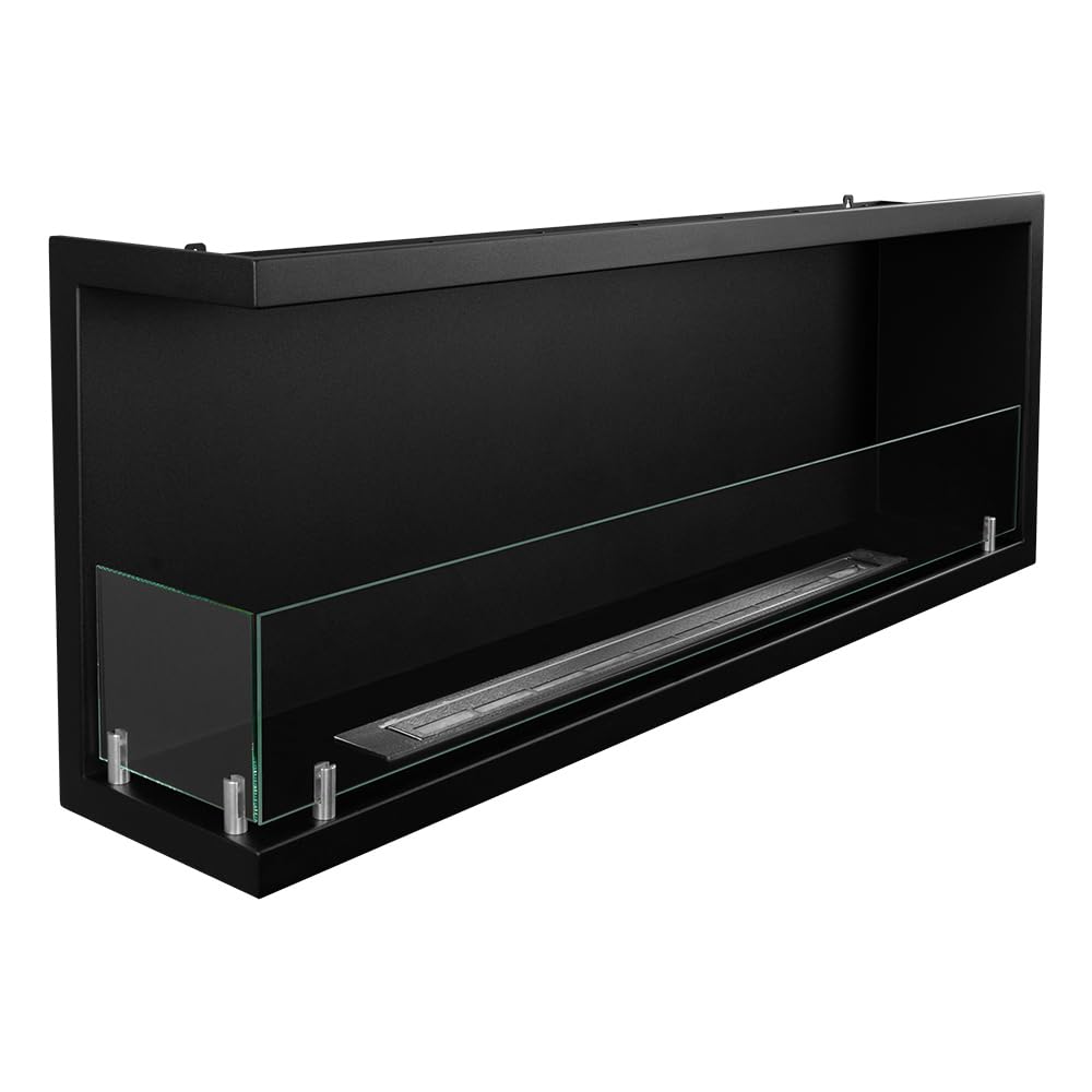 Divina Fire Camino a bioetanolo da Incasso ad Angolo biocamino angolare 120x45 SUTRI 120 SX