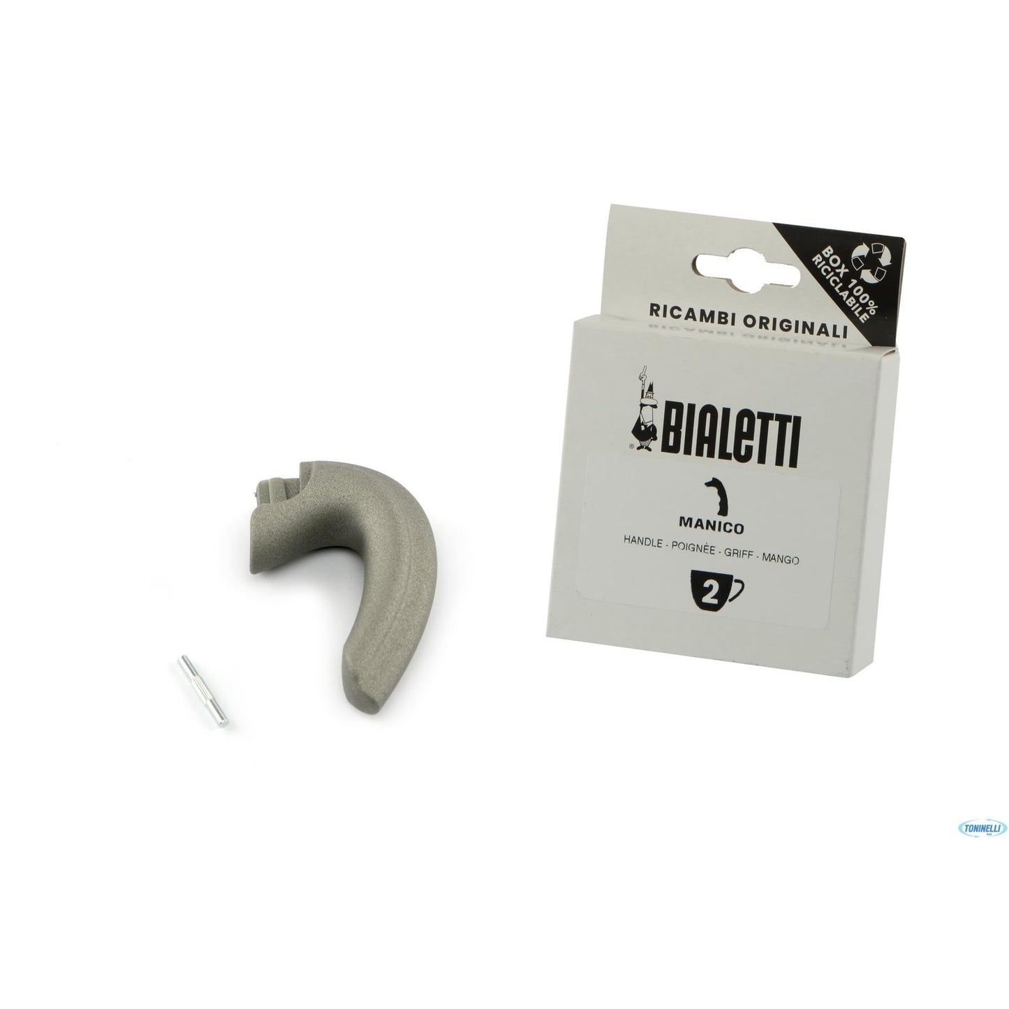 BIALETTI Ricambi Originali | 1 Manico per Moka Induction 2 Tazze