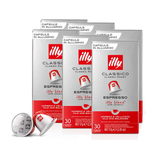 illy 240 Nespresso Compatible Capsules 8 Packs of 30 Classic Taste Coffee