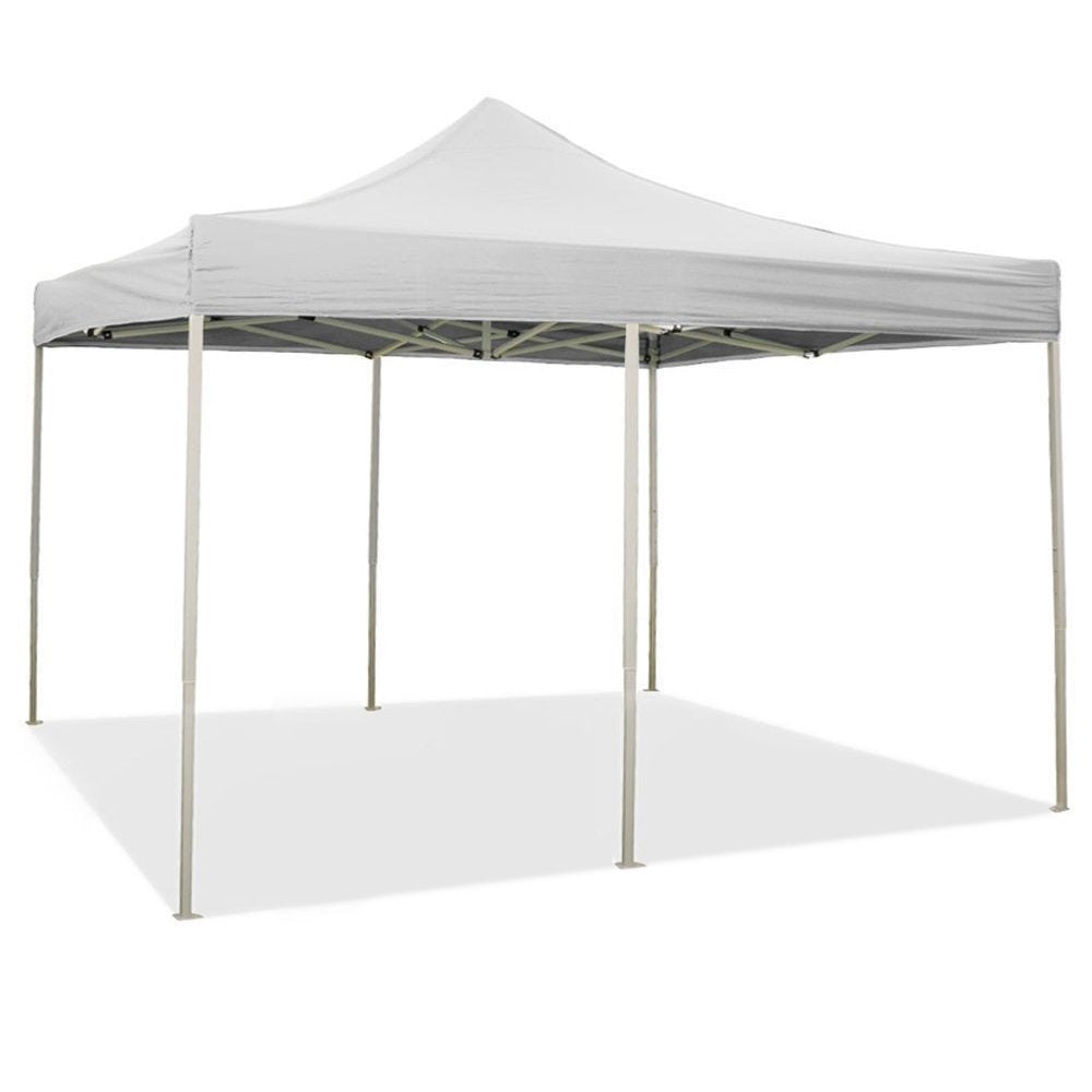 EverGreen Gazebo richiudibile 3x6 m Pieghevole Telo Bianco in PVC 100% Impermeabile 9012