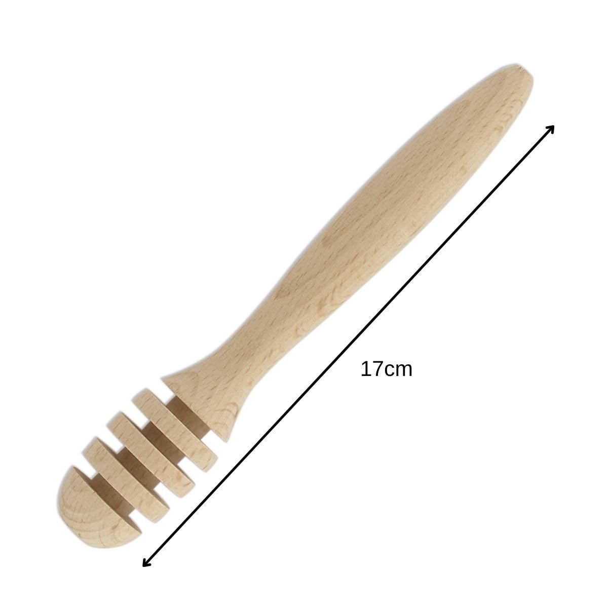 Fackelmann Cucchiaio per Miele in faggio-cm 17x3x3, Legno, Marrone, NC