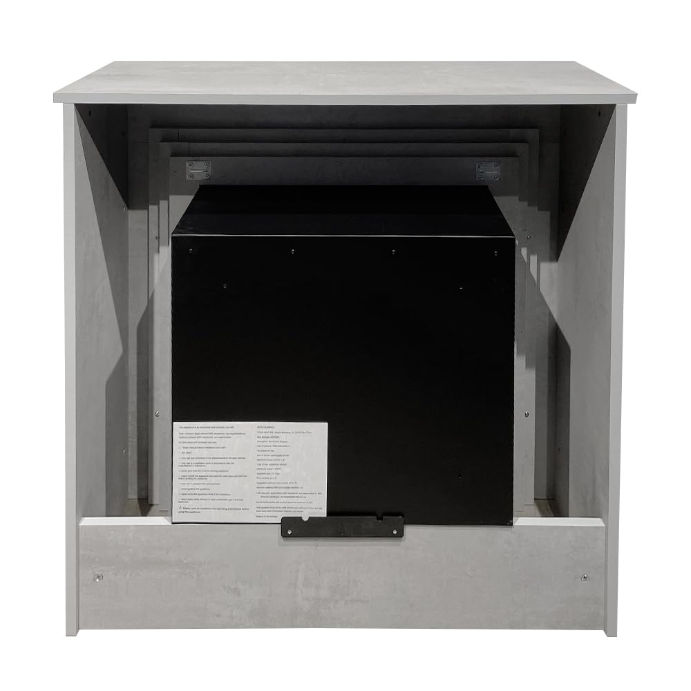 Divina Fire Camino a bioetanolo da Terra Bellini in Legno Effetto Cemento Made in Italy L96 x P35 x H96