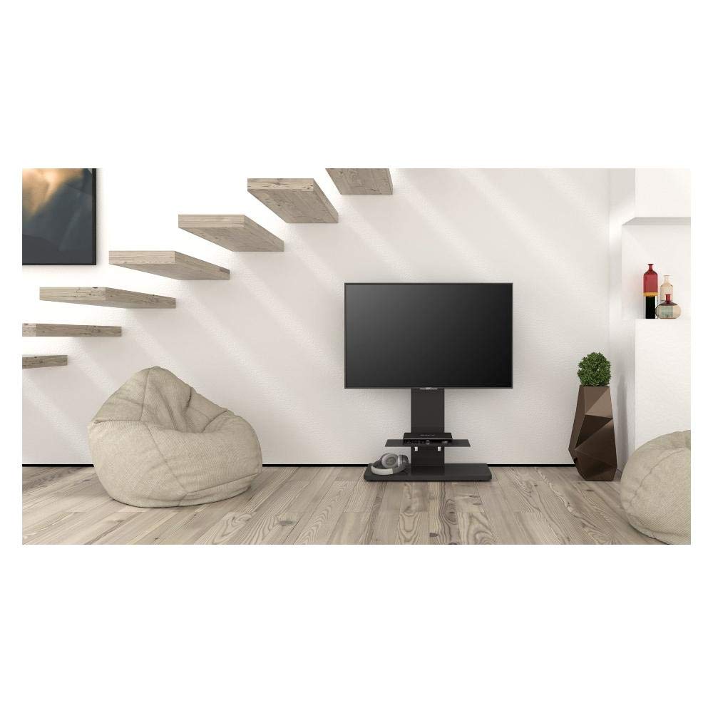 Meuble TV Munari KT090NEO Noir Lacc. Jusqu'à 55"