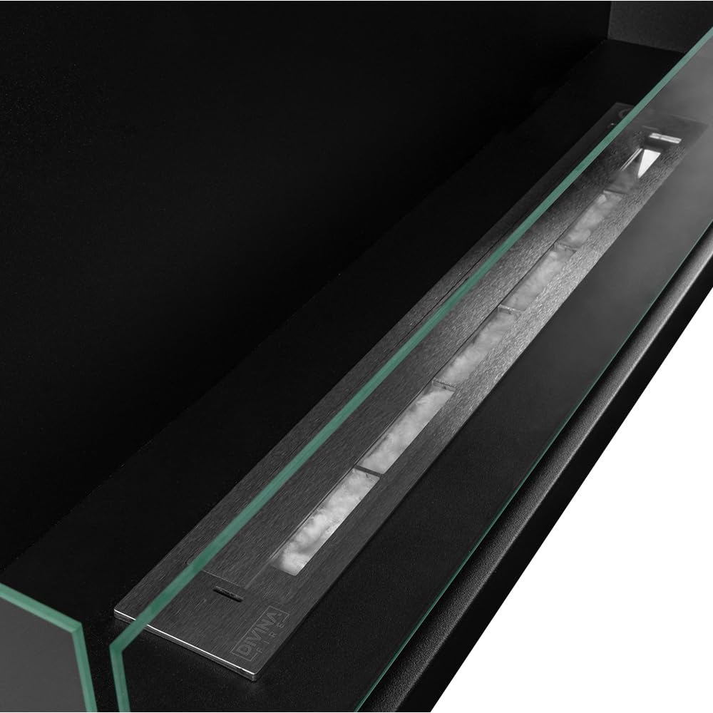 Divina Fire Camino a bioetanolo da Incasso ad Angolo biocamino angolare 90x45 SUTRI 90 SX