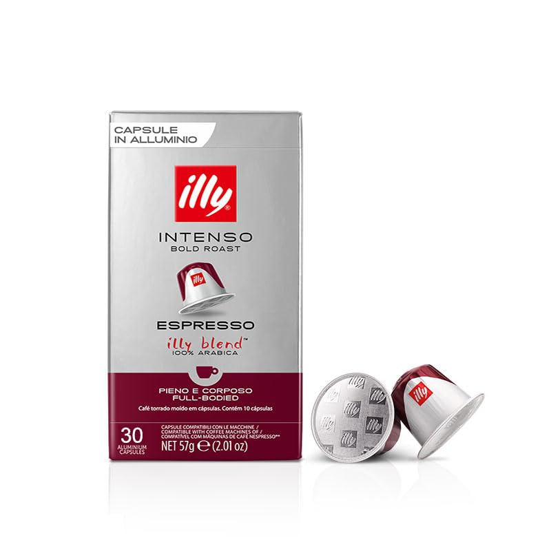 illy 30 Capsule Compatibili Nespresso 3 Confezioni da 10 Caffè Gusto Intenso
