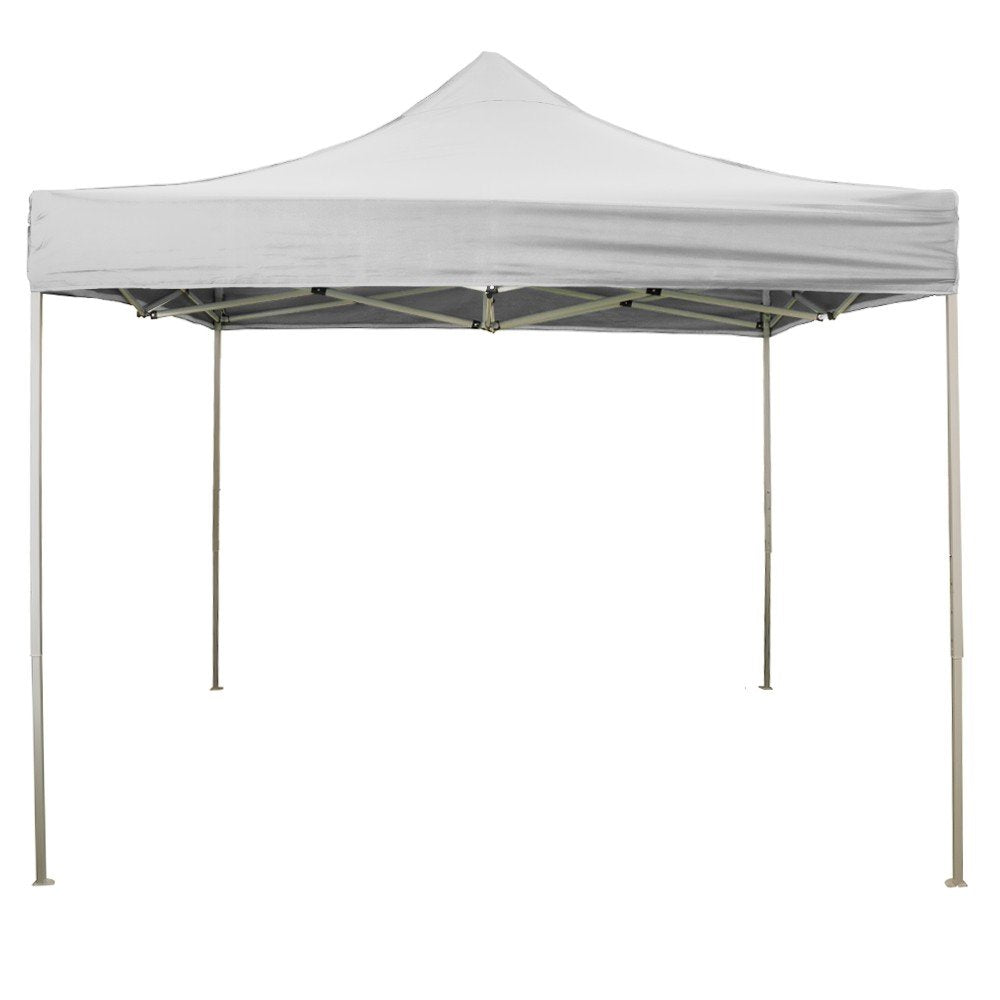 Divina Garden Gazebo richiudibile Pieghevole 2 X 2 Bianco ricoperto in PVC Impermeabile