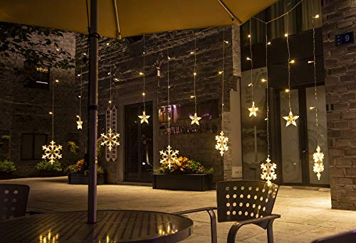 Rideau lumineux 138LED - blanc chaud 31V KŚ11326 marque Iso Trade