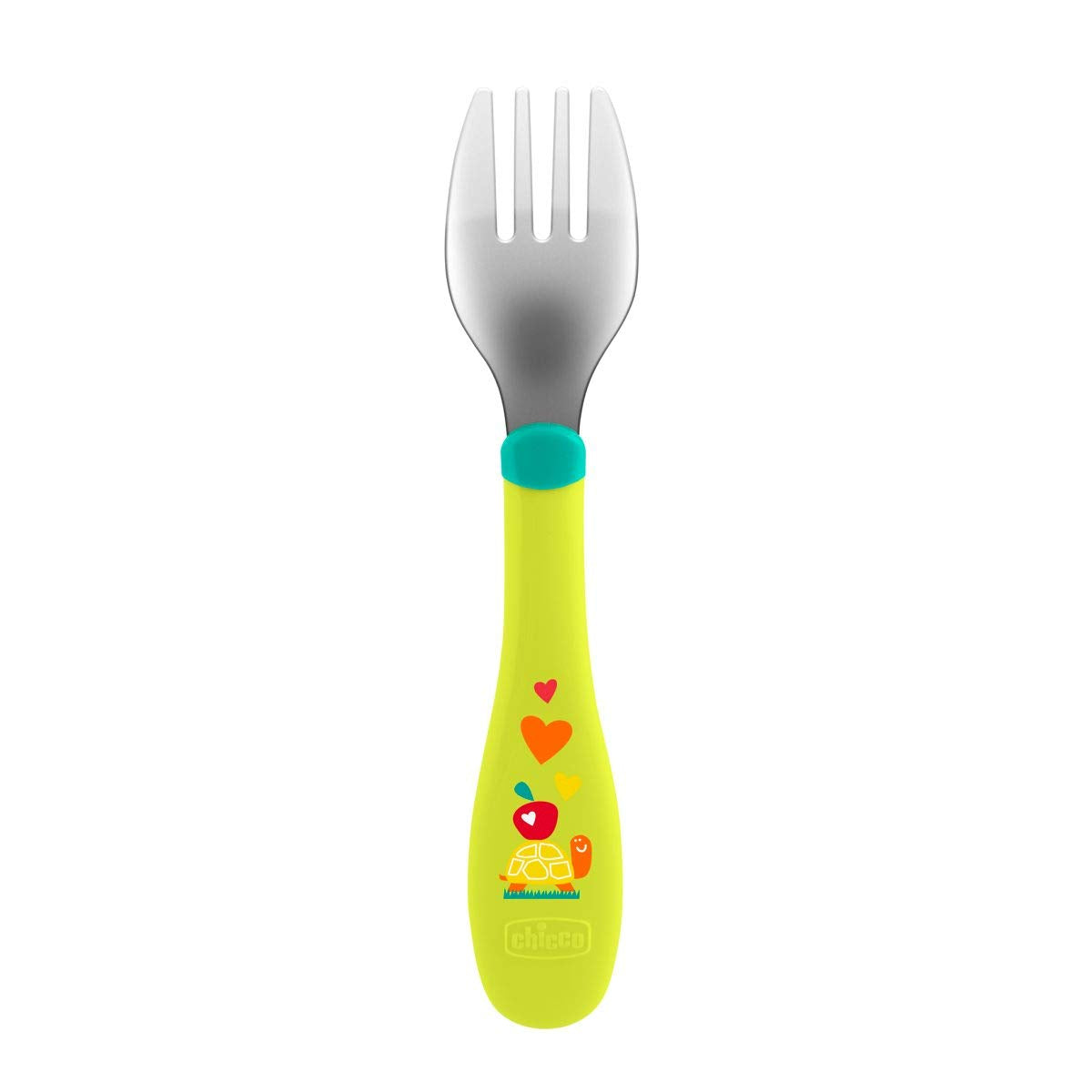Chicco Posatine Inox 18M+ per Bambini, in Acciaio Inossidabile, 2 Pezzi