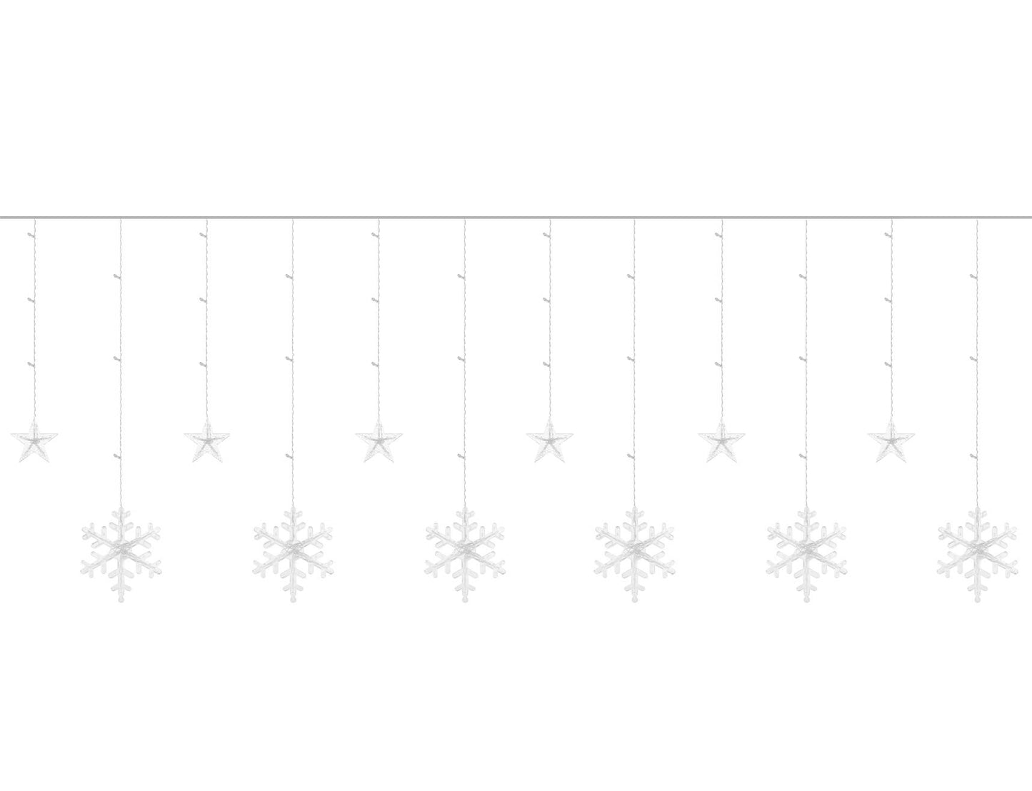 Rideau lumineux 138LED - blanc chaud 31V KŚ11326 marque Iso Trade