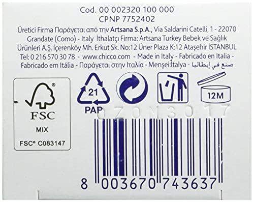 Chicco - Dentifricio per Bambini Gusto Mela e Banana, 50 ml