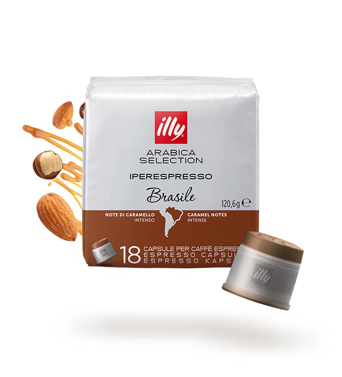 ILLY 108 Iperespresso Coffee Capsules | Single origin monoarabic selection | 6 Assorted Packs: Brazil, Ethiopia, India, Guatemala, Nicaragua, Costa Rica