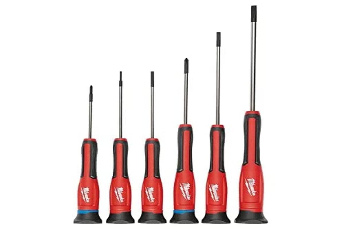 Set di 6 Cacciaviti PH #00, PH #0, Piatto 1.6, 2.0, 3.2 y 4.0mm