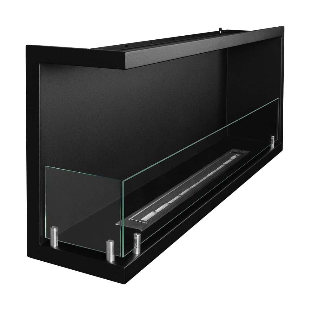 Divina Fire Camino a bioetanolo da Incasso ad Angolo biocamino angolare 120x45 SUTRI 120 SX