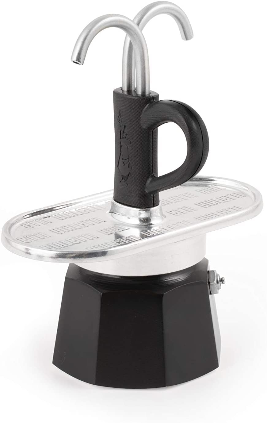 Bialetti Mini Express 2 Tazze, Alluminio, Tazzine non incluse