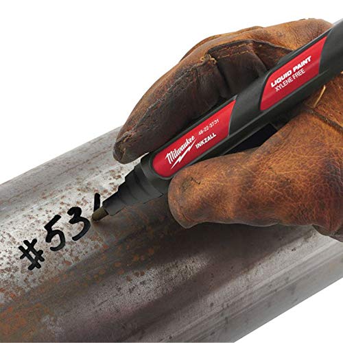 Pennarello Milwaukee Vernice liquida Nero Inkzall 48223712