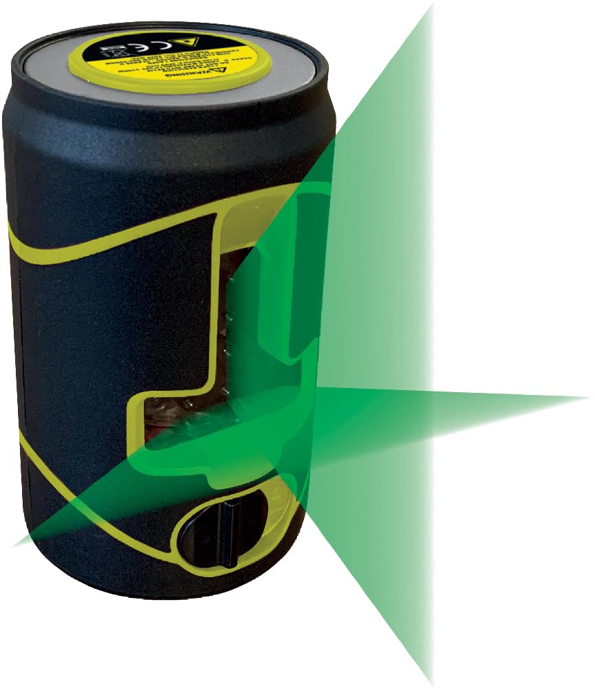 METRICA 61432 Flash Cross Green Livella Laser Portata 30mt Ricaricabile Magnetic