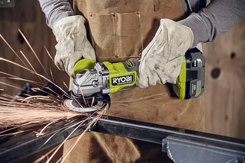 Ryobi RAG18BL-0 Smerigliatrice Angolare Brushless a Batteria 18V ONE+, Batteria Non Inclusa, Diametro Disco 125mm