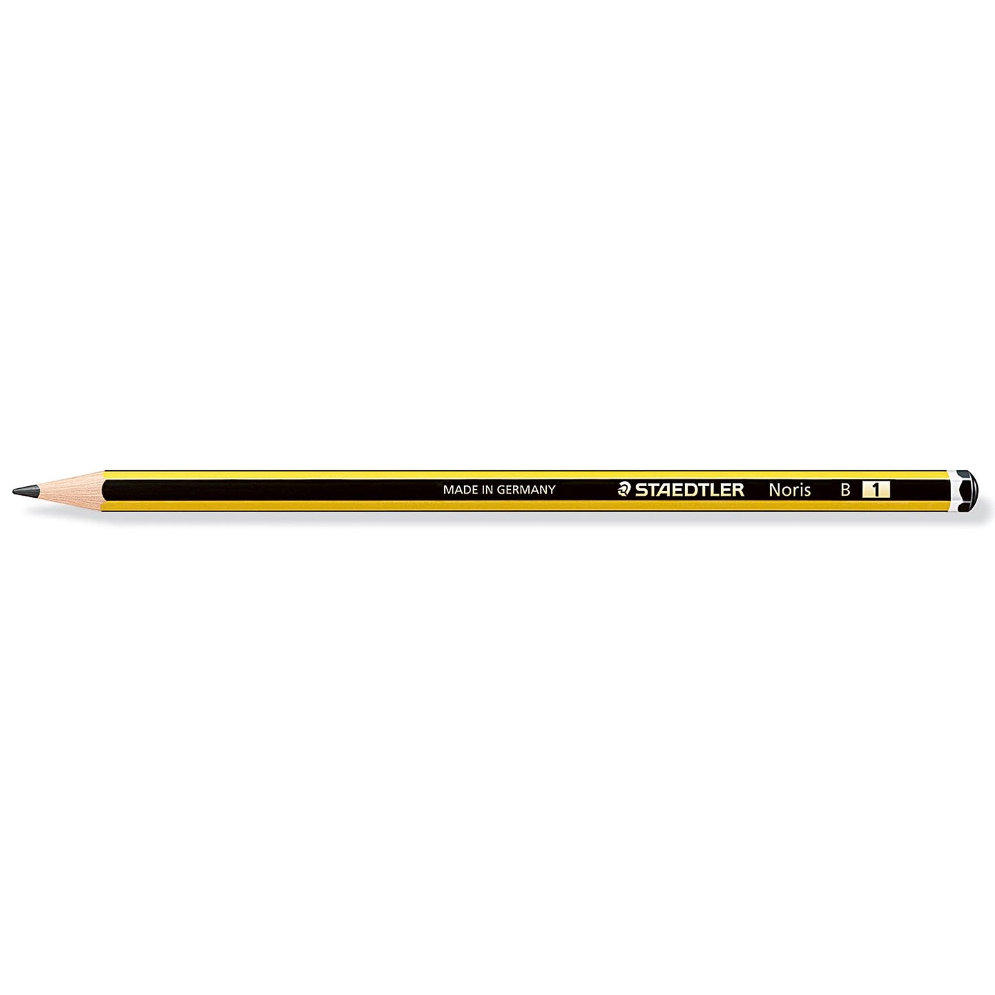 Staedtler Noris - Crayon graphite B, Noir, Jaune, 1 pièce