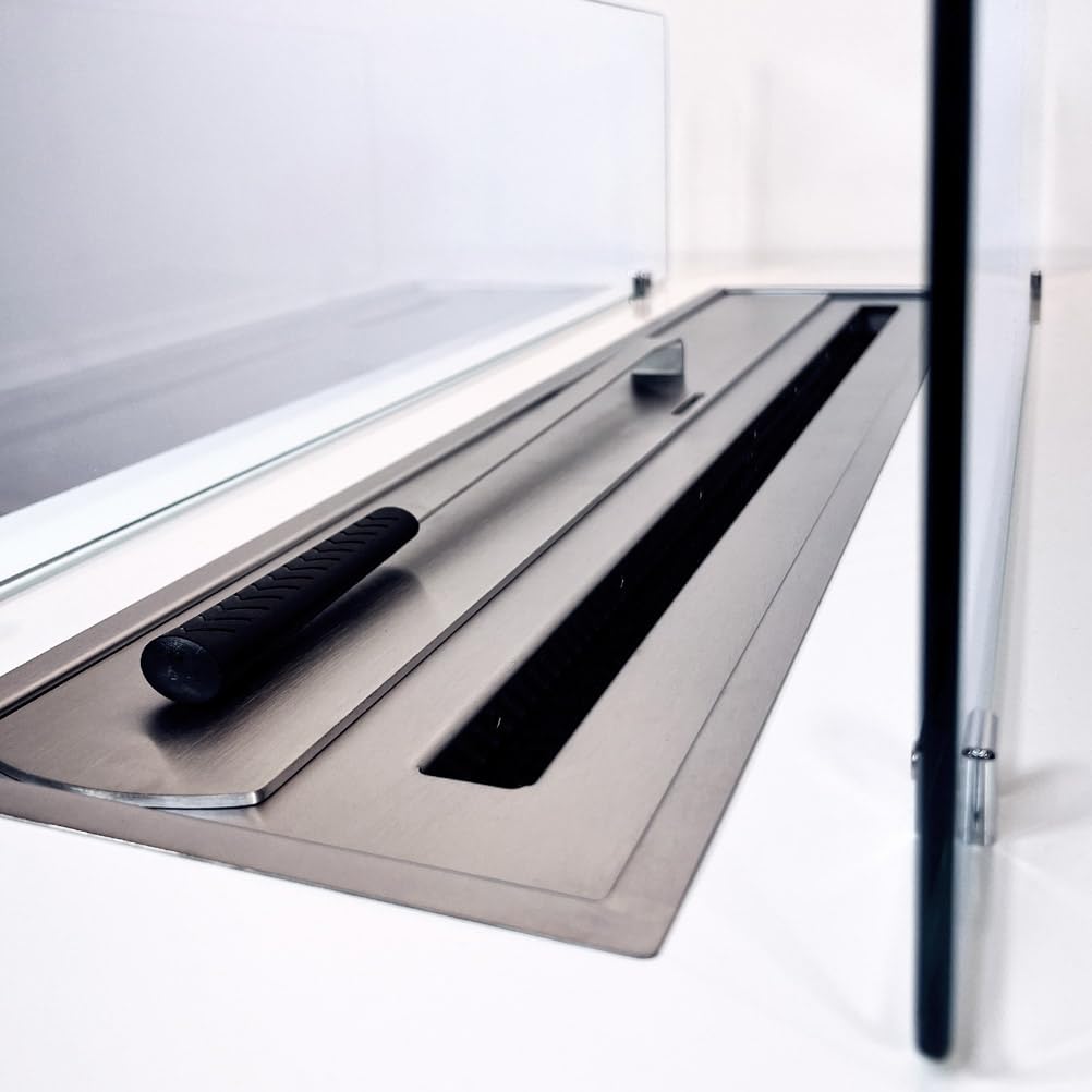 Divina Fire Camino a bioetanolo da Terra per Interno Esterno Caravaggio Bianco L100xP40xH40 cm