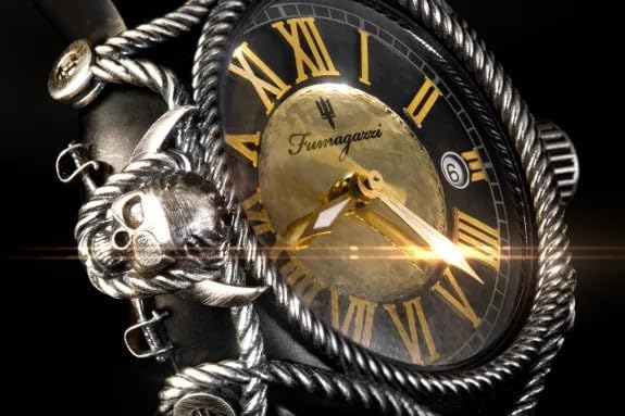Generico FU195 Orologio da Polso Fumagazzi - Pendaglio da Forca, ø 43 mm, Cinturino Artigianale in Vera Pelle, Movimento Automatico, Water Resistant