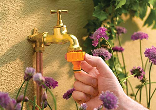 HOZELOCK Connettore per Rubinetto da Giardino Esterno da 1'' in Plastica, con Guarnizione