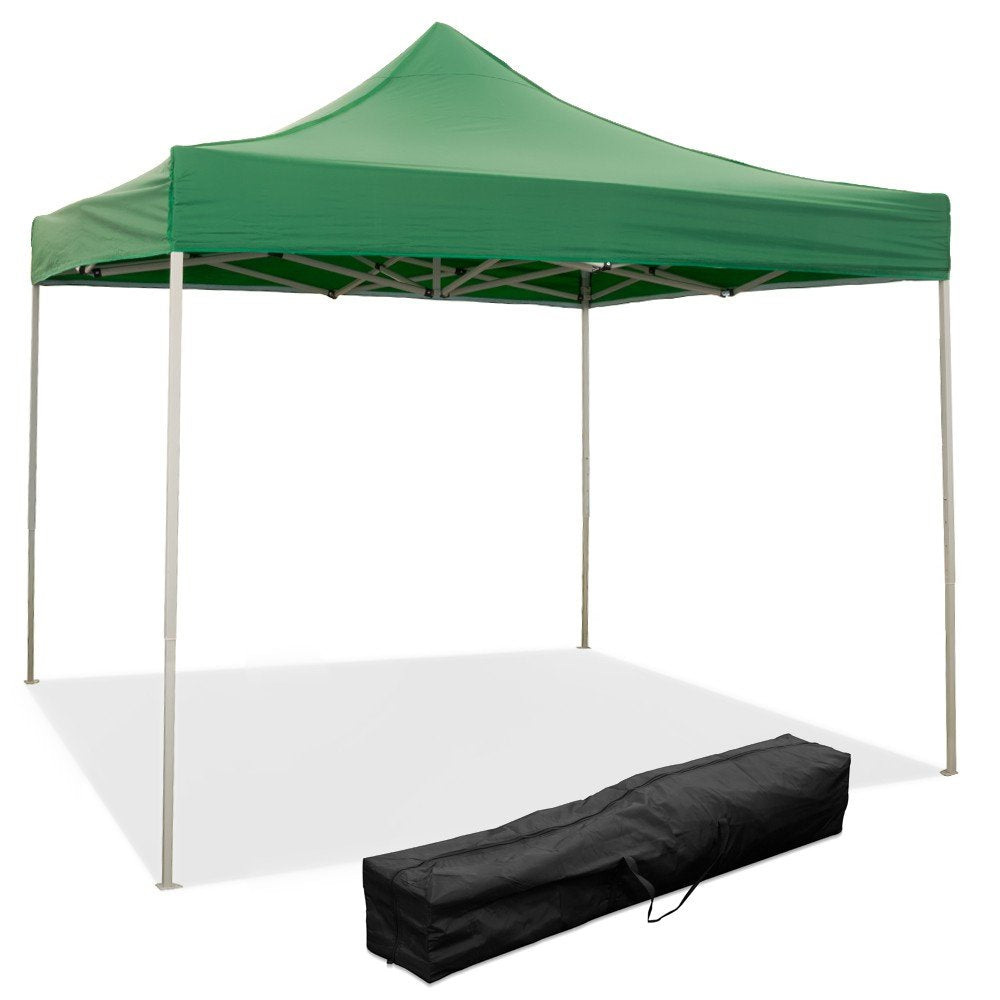 EverGreen Gazebo richiudibile 3x3 m pieghevole telo verde in PVC 100% impermeabile 9007