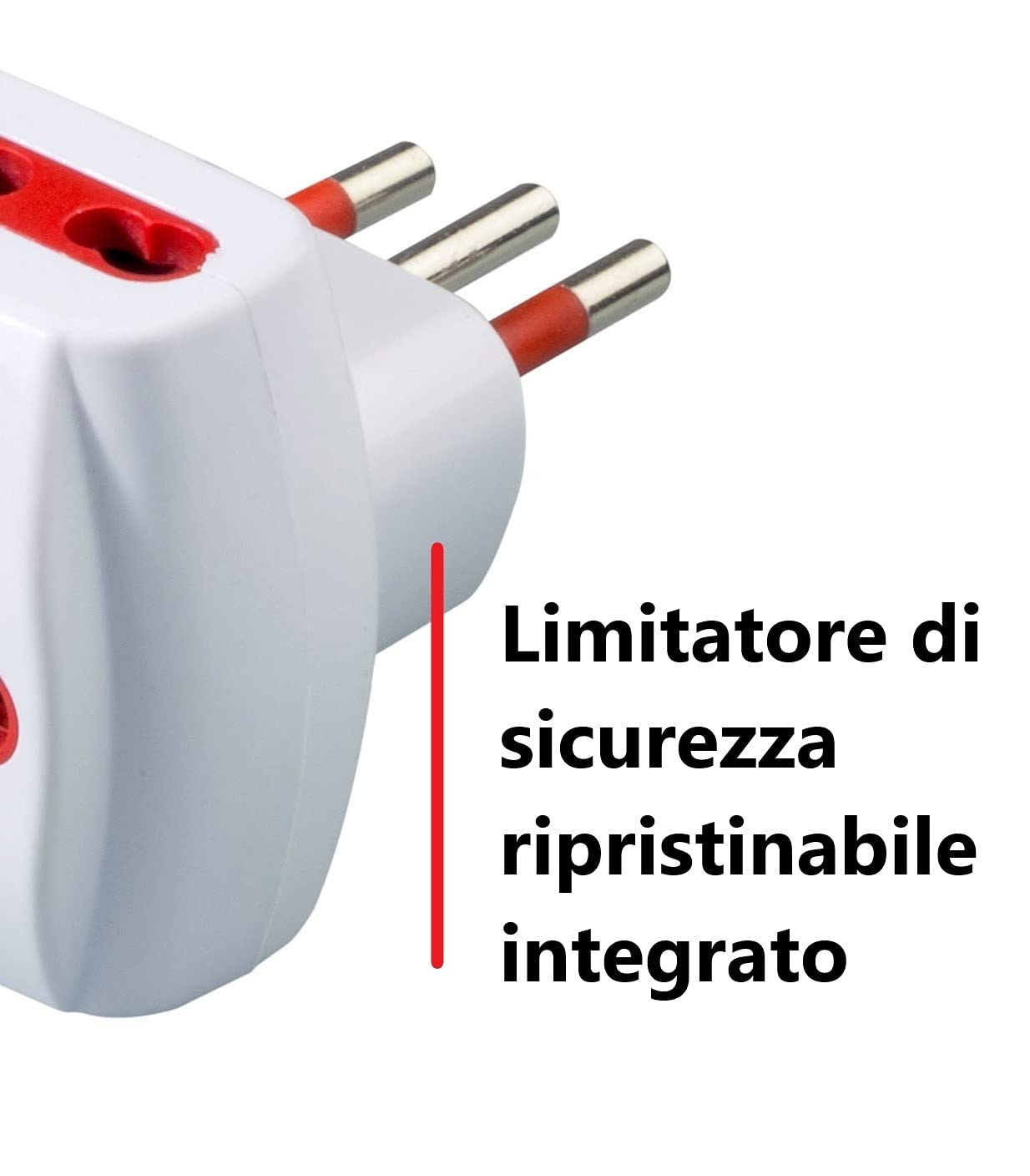 Adattatore Emilia Prime, Spina Tripla, da spina piccola 10A 2p+t a Prese Grandi 10/16a