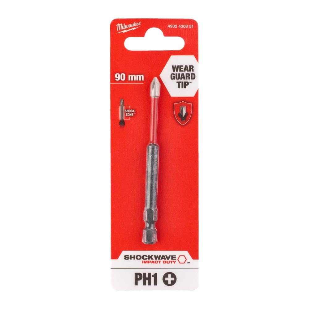 Milwaukee Punta per Cacciavite Shockwave Ph1 90Mm