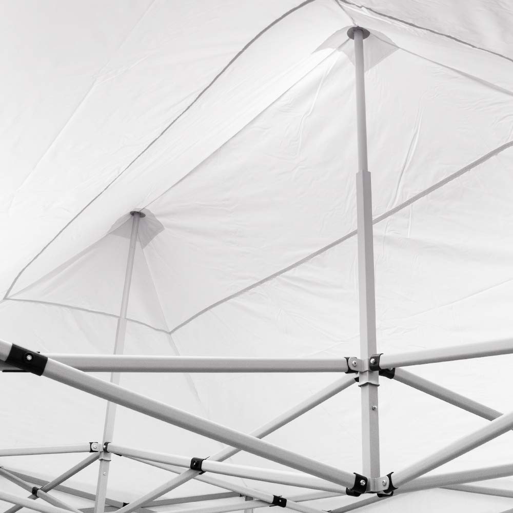 EverGreen Gazebo richiudibile 2.9x4.3 m Pieghevole Telo Bianco PVC 100% Impermeabile 9011