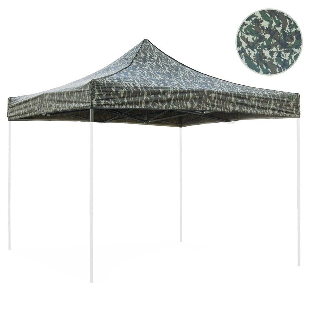 Divina Garden Sibrand Telo di Ricambio Mimetico 3x3 m per Gazebo Pieghevole 100% Impermeabile EG53716